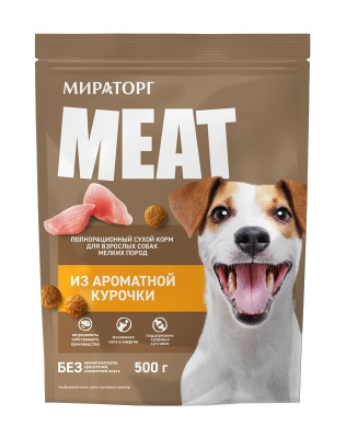 Корм сухой для собак мелких пород Meat Курочка 500г