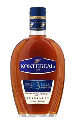 Коньяк Коктебель 3 года 0,375л 40%