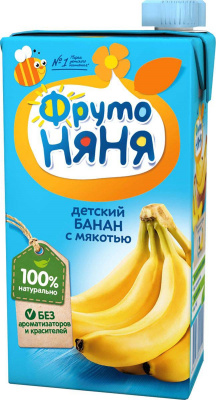 Нектар ФрутоНяня Банан с мякотью с 3-х лет т/п 500мл