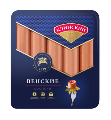 Сосиски Венские Клинский МК 410г