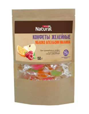 Конфеты SPAR Natural желейные без сахара 150г