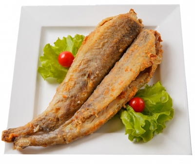 Минтай тушка жареный вес