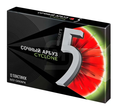 Жевательная резинка Ригли 5 Арбуз 14,5г