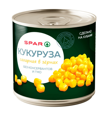 Кукуруза сахарная SPAR 340г ж/б ключ