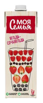 Напиток Моя Семья фруктово-ягодный 0,95л