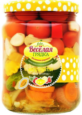 Ассорти овощное Наш огород Веселая грядка 950г