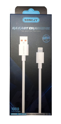Кабель USB SONCJY SO-X040 Lightning 6A 1м