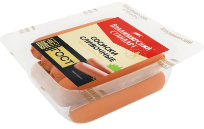 Сосиски Сливочные ГОСТ Владимирский стандарт 330г