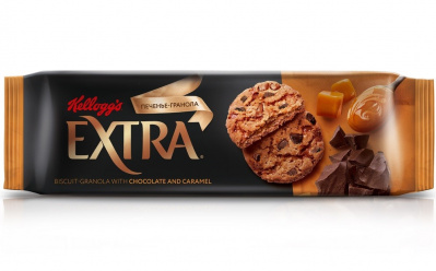 Печенье Гранола Экстра с шоколадом и карамелью 150г