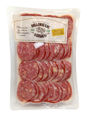 Сервелат с сыром нарезка ЛП 200г