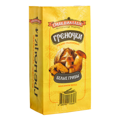 Гренки ржано-пшеничные Смак Вилладж Белые грибы 100г
