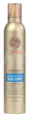 Мусс для волос SoWell 200мл Мега объем №5