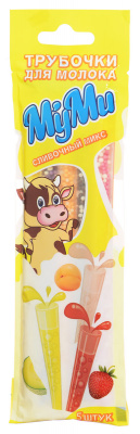 Трубочки для молока Муми 5*6г Сливочный Микс 30г