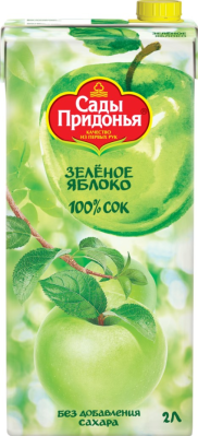 Сок Сады Придонья яблочный из зеленых яблок 2л