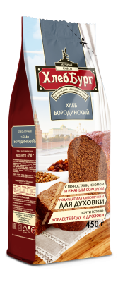 Смесь для выпечки Хлеббург Хлеб Бородинский 450г