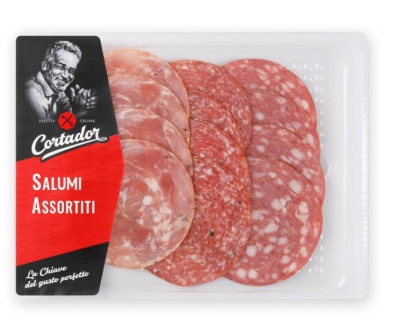 Ассорти колбас с/к Салями Палермо/Монреаль/Флоренция Кортадор нарезка 120г