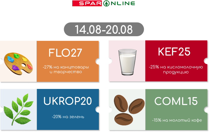 Промокоды  14.08-20.08