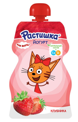 Йогурт Растишка Клубника от 3-х лет 2,6% д/пак 70г БЗМЖ