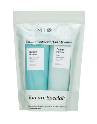 Набор Ocean Power Shower set шамп 200мл+гель 200мл+мочалка