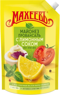 Майонез Провансаль с лимонным соком 50,5% Махеев 770г