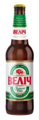 Пиво светлое Велич светлое 0,5л 5% ст/б