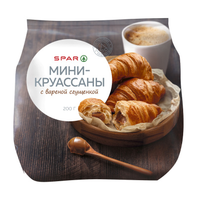 Круассаны мини SPAR с Вареной сгущенкой 200г