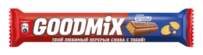 Батончик Гудмикс Дуо Хрустящее печенье 40г