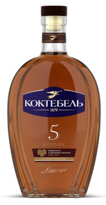 Коньяк Коктебель 5 лет 0,5л 40%