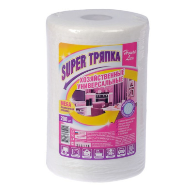 Салфетки универсальные  House Lux SUPER тряпка 200шт