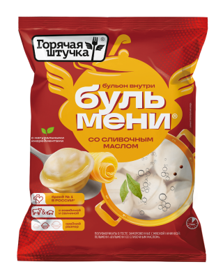 Пельмени Бульмени Горячая штучка со сливочным маслом 400г