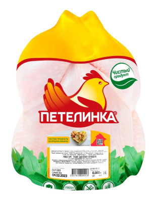Тушка цыпленка-бройлера Петелинка ГОСТ охлажденная 1кг