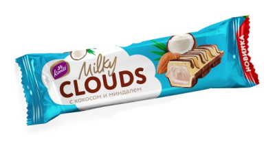 Батончик Милки Клаудс с кокосом и миндалем 23г