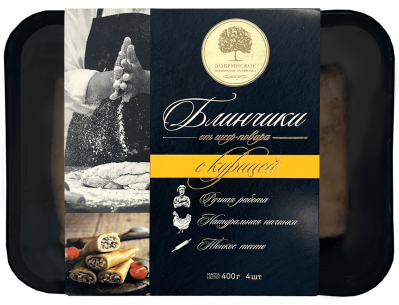 Блинчики Добринское ФХ Фермерские с курицей 400г