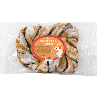 Булочка Русский крендель с маком РХ 150г