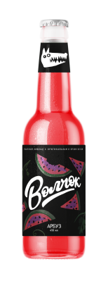 Напиток б/а газ Волчок Арбуз 0,45л ст/б