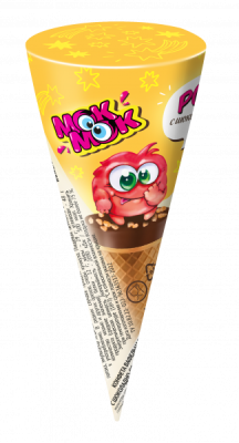 Конфета вафельная Мок-Мок Рожок с шоколадно-ореховой начинкой 25г