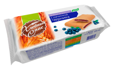 Печенье Хлебный Спас Черника на фруктозе 200г