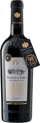 Вино Ронко Ди Сасси Примитиво Мальбек Пулия кр п/сух 0,75л 14,5%