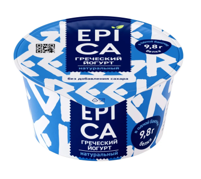 Йогурт Эпика Греческий 2,5% 130г БЗМЖ