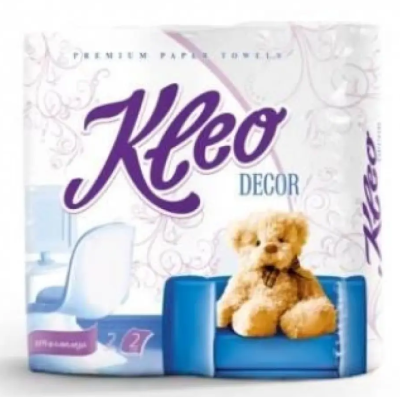 Полотенца бумажные Клео 2-сл 2 рул Декор
