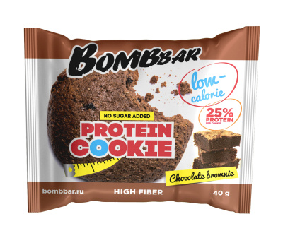 Печенье протеиновое Бомббар Шоколадный Брауни 40г