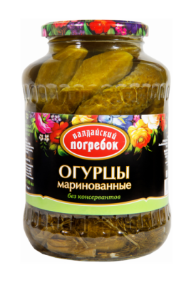 Огурчики маринованные Валдайский погребок 840г ж/б