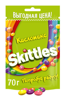 Конфеты Скиттлс Кисломикс 70г