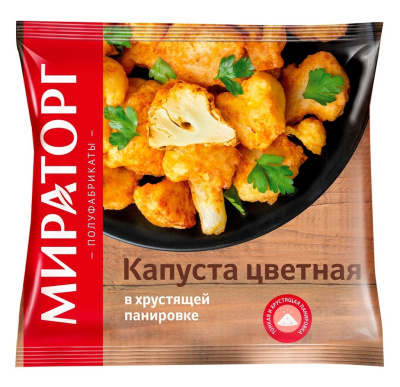 Капуста цветная в хрустящей панировке Мираторг 400г