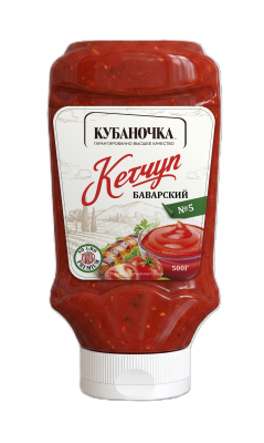 Кетчуп Кубаночка №5 Баварский 500г пл/б