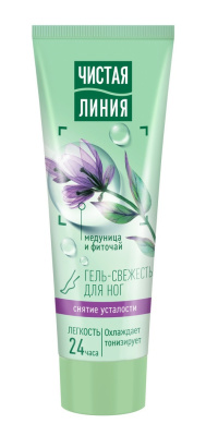 Гель д/ног Чистая Линия 75мл Снятие усталости Мята/Медуница