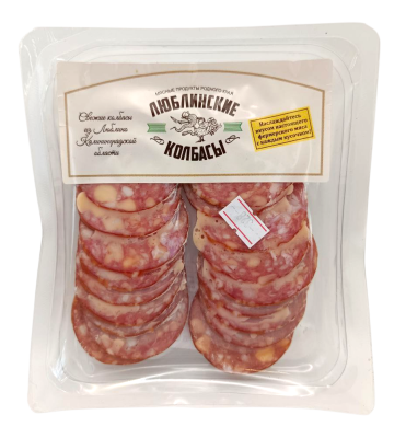 Сервелат с сыром нарезка ЛП 100г