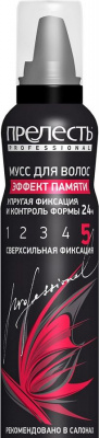 Мусс для волос Прелесть 200мл Эффект памяти Сверхсильная фиксация
