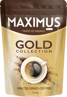 Кофе растворимый Максимус Голд сублимированный 140г м/у
