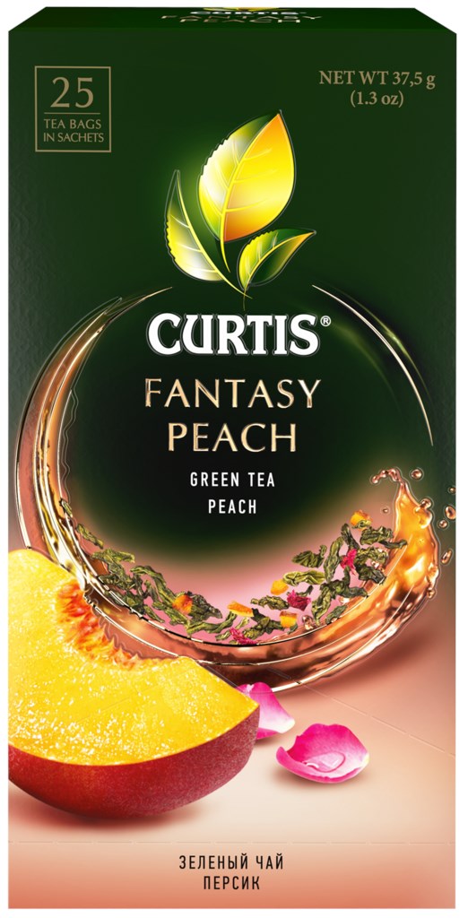 Чай Кёртис Fantasy Peach зеленый 25пак